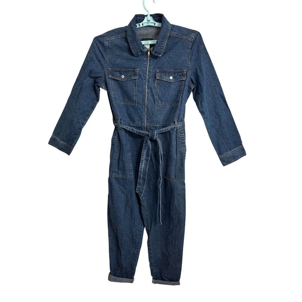 Fashion Nova Womens Long Sleeve Boilersuit Jumpsuit Size XL Workwear Inspired - Picture 2 of 7